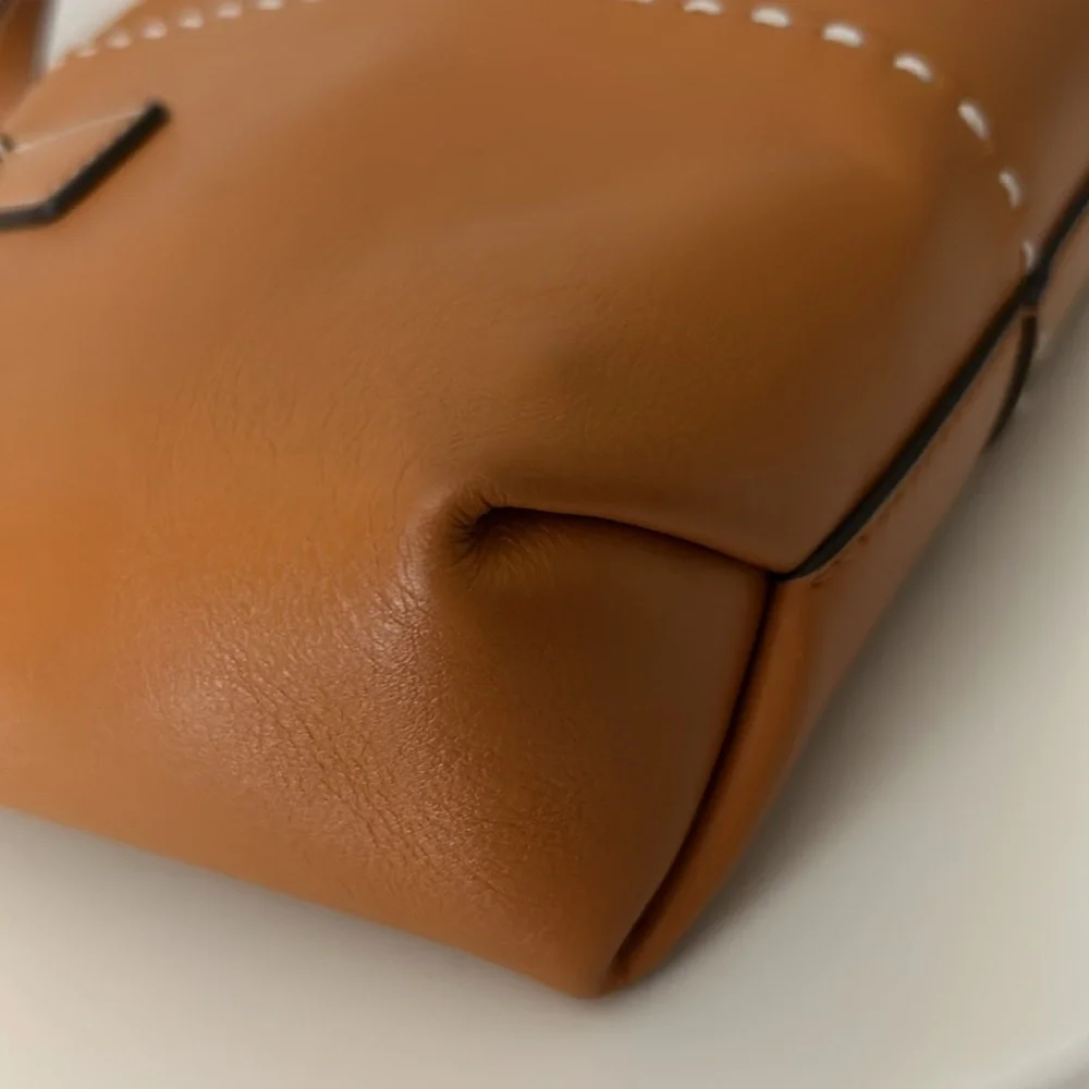 Tory Burch Squash Smooth Leather Mini McGraw Satchel - Picture 8 of 13